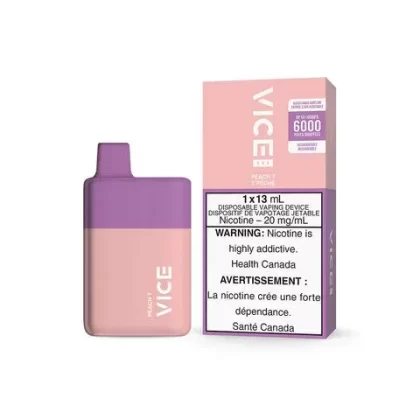 Vice Box Rechargeable Disposable Vape – 6000 Puffs – Peach T