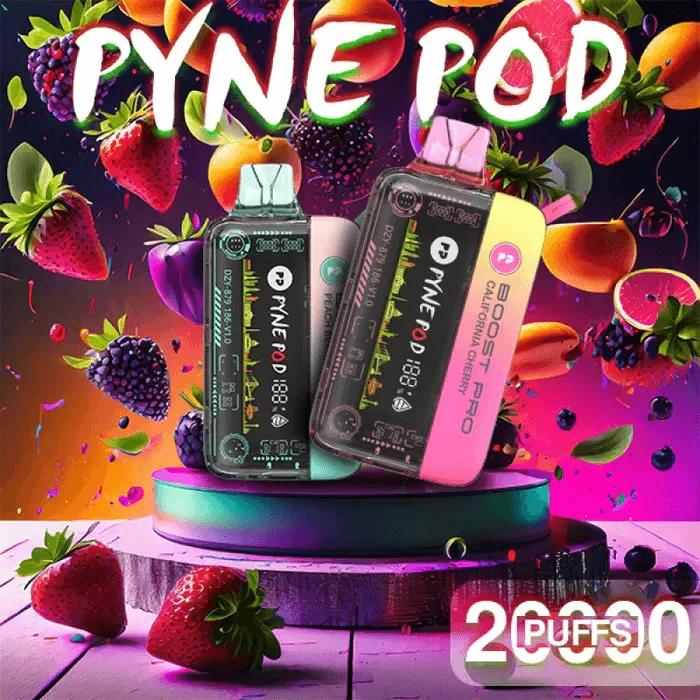 Pyne Pod Boost Pro - Rechargeable Disposable Vape (20,000 Puffs) - Watermelon Ice / 50 mg - Image 2