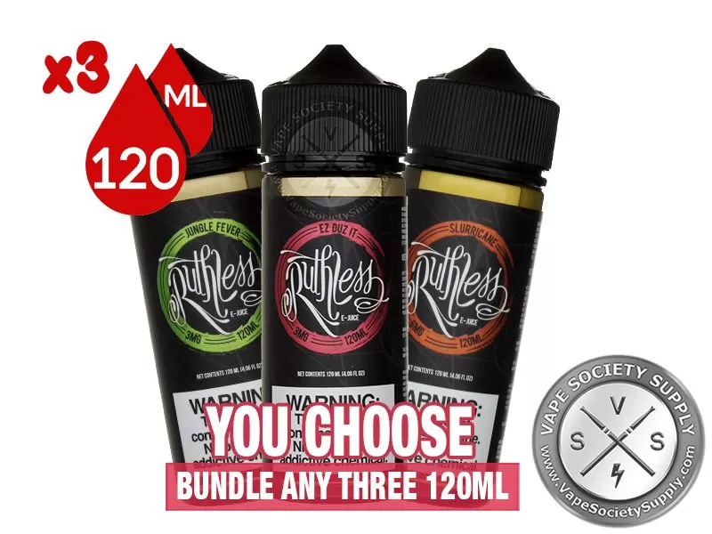 Ruthless Vapor Bundle 3x120ml (360ml)