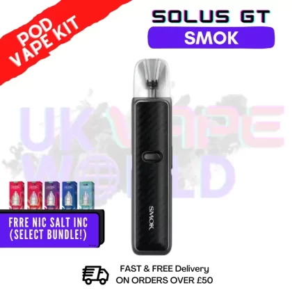 Black Carbon Fiber Smok Solus GT Kit – £8.00