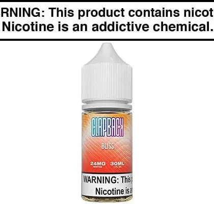 BLISS BY CLAP BACK SALTS 30ML - Vapejuice