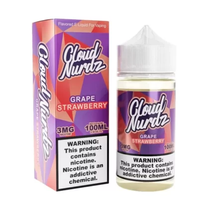 Cloud Nurdz Grape Strawberry eJuice - 100mL 6mg