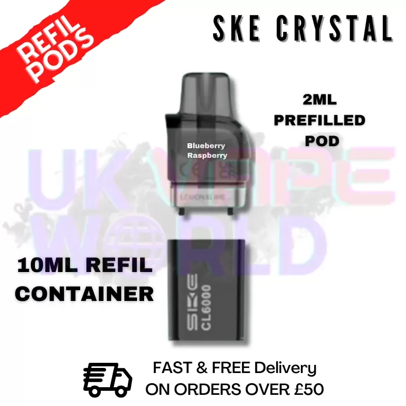 Blueberry Raspberry SKE CL6000 Replacement Prefilled Pod