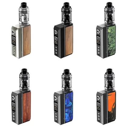 VooPoo Drag 4 with UForce-L Tank 177W Starter Kit - Color#Black Walnut>Gunmetal Forest Green>Gunmetal Ocean Blue>Gunmetal Rosewood>Gunmetal Tropical Orange>Pale Gold Walnut
