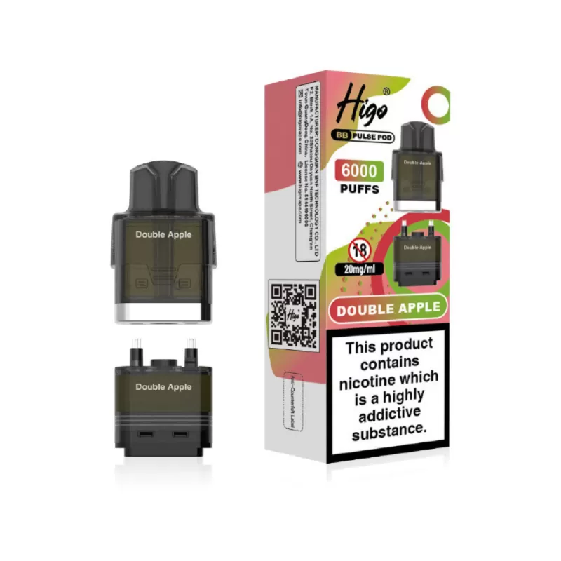 Higo BB Pulse 6000 Prefilled Pod Double Apple - 20mg