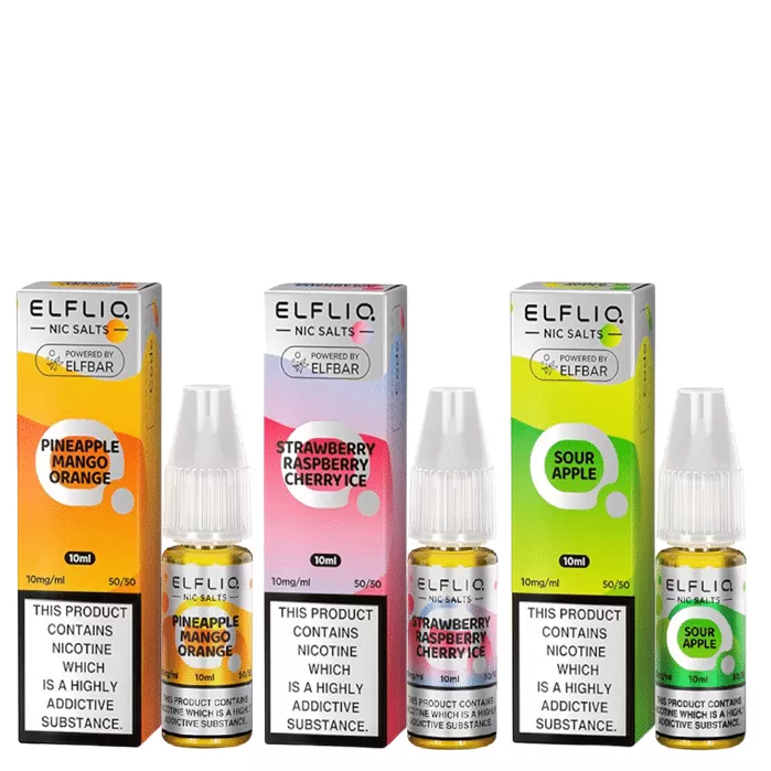 10 ELFLIQ Nic Salts e Liquid – Multibuy Deals – 10ml – TPD - Vapestorm Co