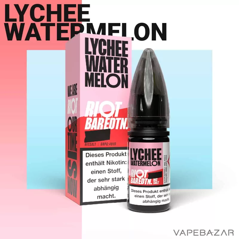 Riot Salt Bar Liquid – Lychee Watermelon - Vapebazar - Image 2