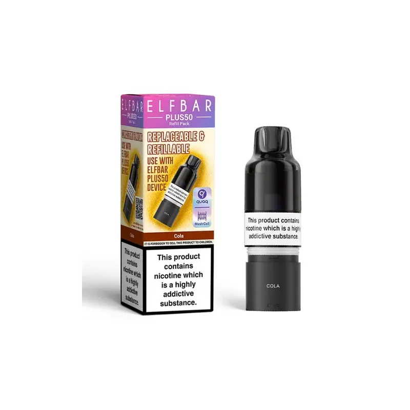 ELF BAR Plus 50 Refill Pack Cola - Strength#20mg (33484F)