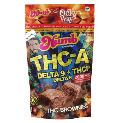 Numb THC-A Ocky Way Brownies – 2000mg - Count#1 Pack>2 Pack (10% off)>3 Pack (10% off)
