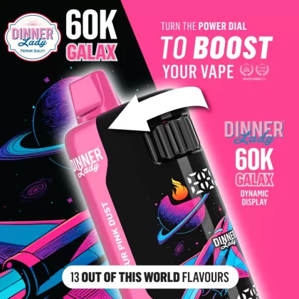 Dinner Lady GALAX 60K Disposable Device - 60,000 Puffs - Grape Bubblegum