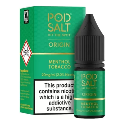 Menthol Tobacco Nic Salt E-Liquid by Pod Salt (10ml)