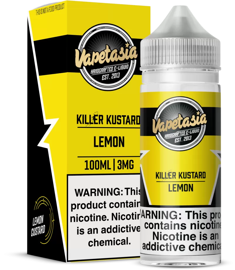 VAPETASIA - Killer Kustard Lemon - 100ML E-Liquid