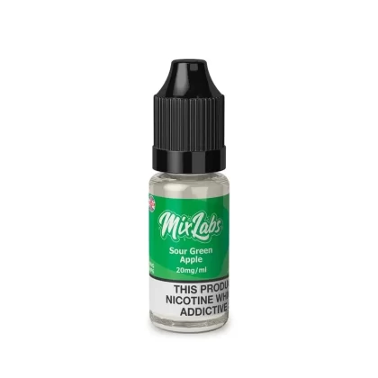 Sour Apple Ice 10ml By Mix Labs Nic Salt - Nicotine Strength#10mg (Salt)>20mg (Salt)>5mg (Salt)