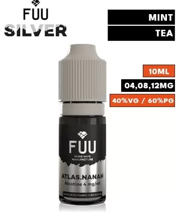 Atlas Nanah eLiquid by FUU Silver - 04mg / 10ml