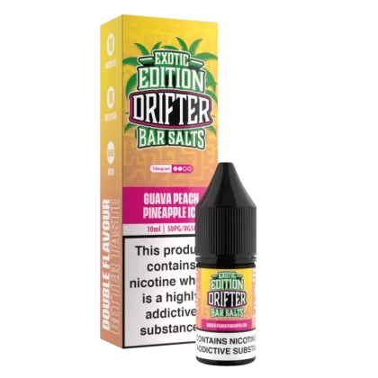 Drifter Bar Salts Exotic Edition Guava Peach Pineapple Ice Nic Salt - 10mg