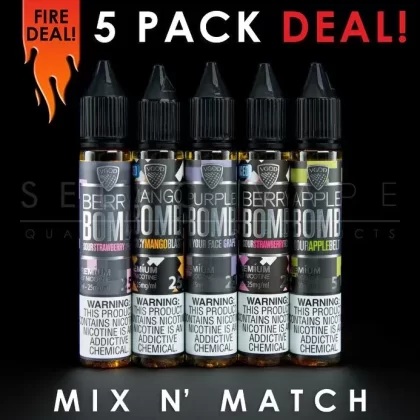 VGod Bomb Nic Salt – Mix and Match (5 Pack) 150ml