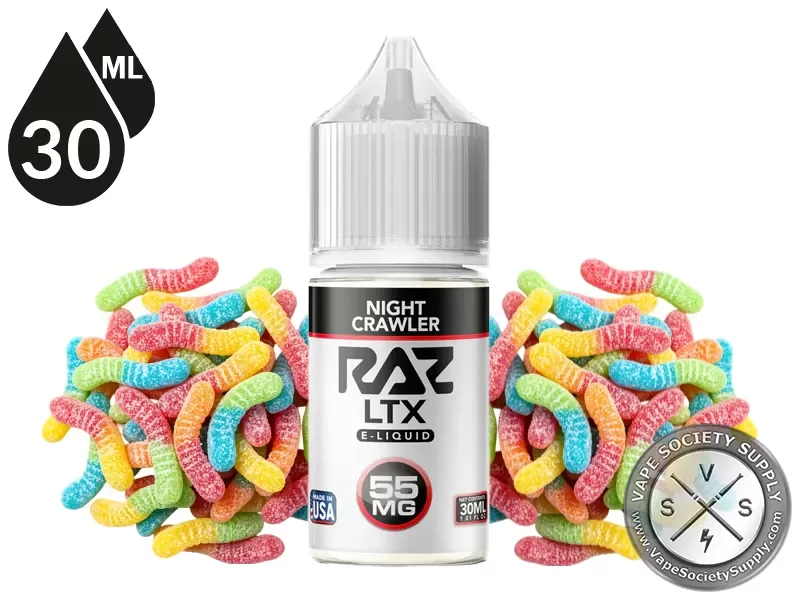 Night Crawler Pod Juice x RAZ LTX Salt 30ml