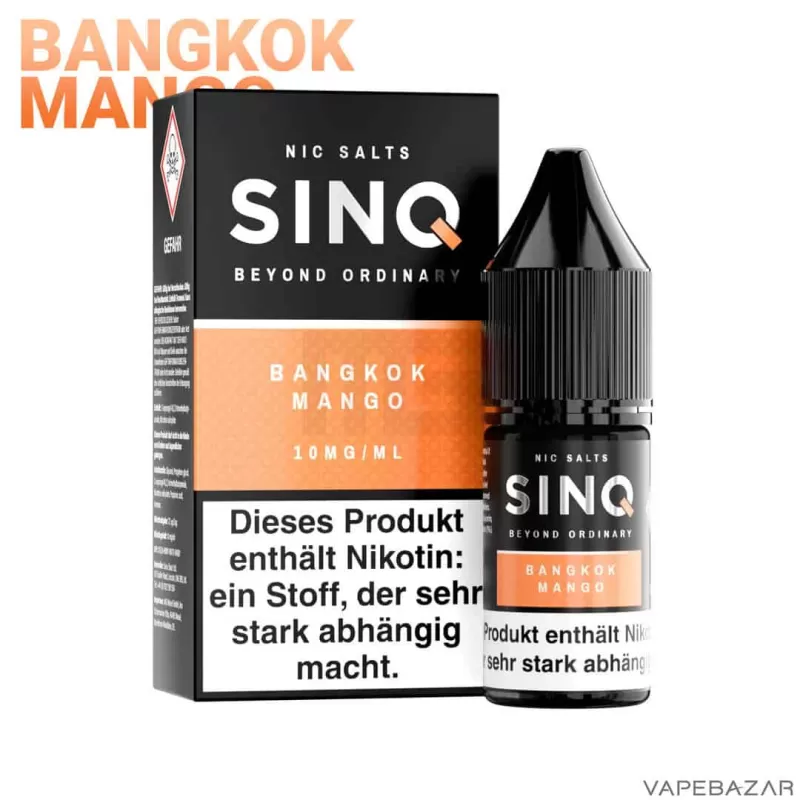 SINQ Nic Salt – Bangkok Mango - 10mg/ml, 20mg/ml - Image 2