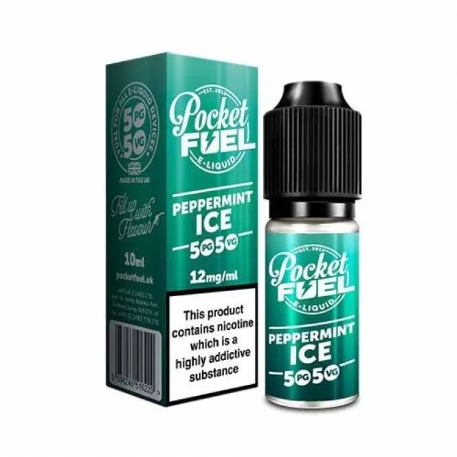 Pocket Fuel Peppermint Ice 50/50 E Liquid (10ml)