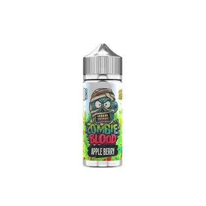Zombie Blood 100 ml E-Liquid Shortfill – 0 mg Nikotin (50VG/50PG) - Geschmack#Apfel-Beere>Schwarze Johannisbeere Menthol>Blackjack>Blauer Kristall>Blauer Slush>Heidelbeergummi>Kirsche Mentho