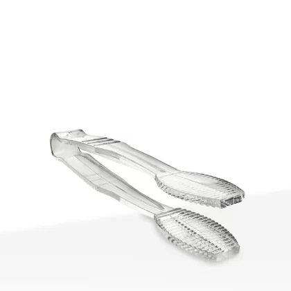 6″ Polycarbonate Flat Grip Tong – Clear - Vape Store