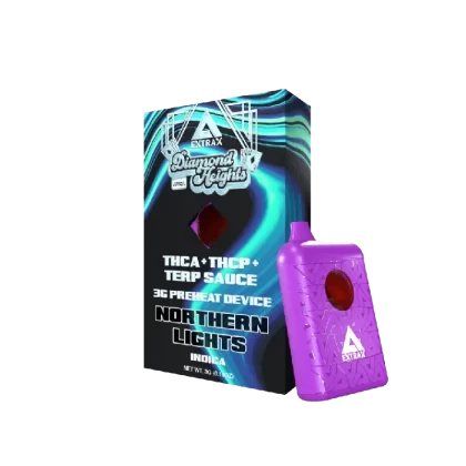THCA + THC-P 3G Disposable – Diamond Heights – Delta Extrax - flavor#Green Crack>Northern Lights>Trainwreck>Sour Tangie