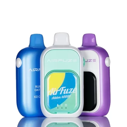 Airfuze Addon 40K 40000 Puffs Disposable Vape - 24mL - Sour Watermelon Ice (With Nicotine Strips)