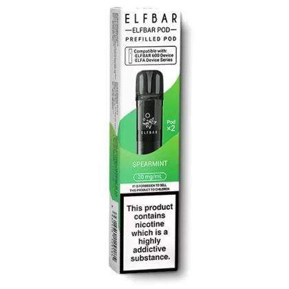 Spearmint Elfbar 600 Prefilled Pods - 20 mg/ml (AF4F74)