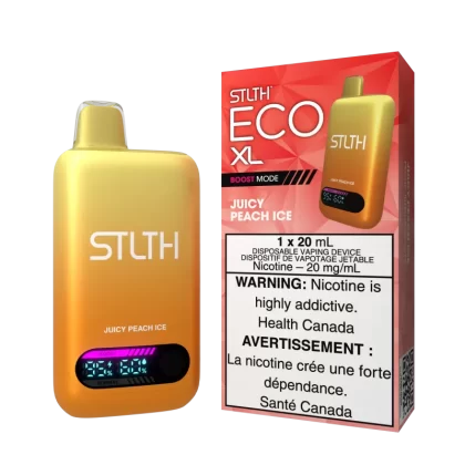 STLTH ECO XL - Juicy Peach Ice - 20 mg/mL (wholeseller) - Excise ON, 20 mg/mL (wholeseller) - Excise AB