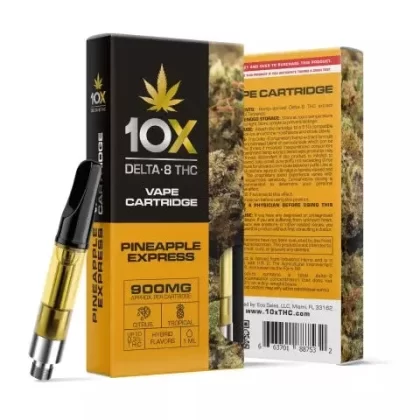 D8 Vape Cart – 900mg – Pineapple Express – Hybrid – 1ml – 10X