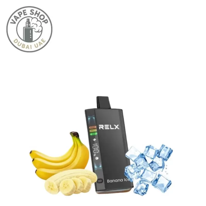 RELX Ace 20000 Puffs 50mg Disposable Vape - Vape Product, BOX OF 10 PCS; Banana Ice, Blueberry Raspberry (0AAABE) - Image 2