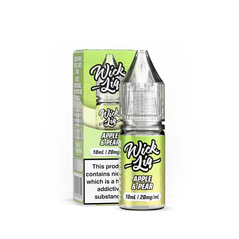 Wick Liq Bar Juice Apple & Pear 10ml Nic Salts E-Liquid - Vapestore Co