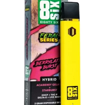 Berrylatto Burst 8SIX Feral Series HHC-P Blend Disposable 2G - Ejuicewarehouse