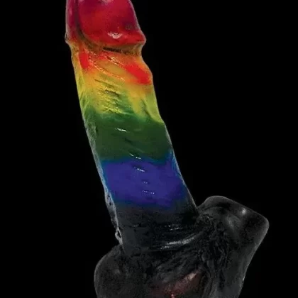 LGBTQ Friendly Rainbow Penis Pipe - Vape Store