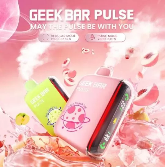 GEEK BAR PULSE DISPOSABLE VAPES (15,000 PUFFS) - 50 mg / Watermelon Ice - Image 2