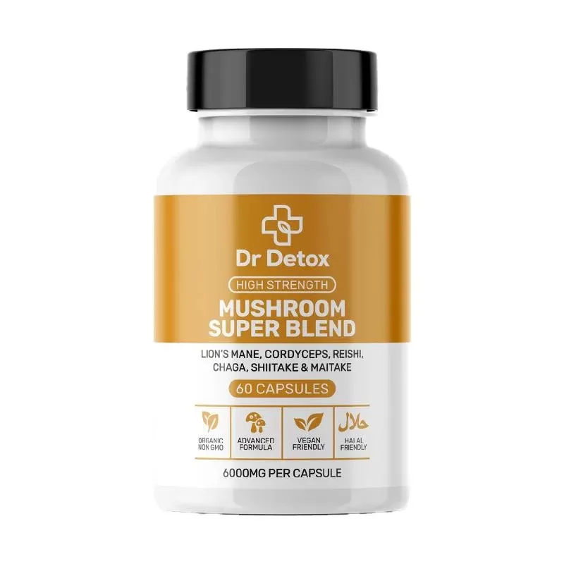 Mushroom Super Blend Capsules By Dr Detox 60 Pack - Ejuicewarehouse