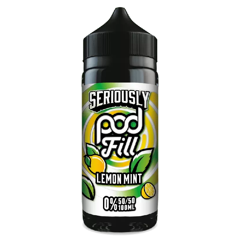 Doozy Pod Fill 100ml E-Liquid Shortfill Lemon Mint - Title#0mg