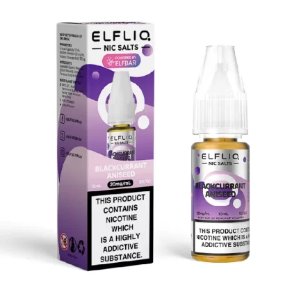 Blackcurrant Aniseed Elfliq Nic Salt E-Liquid by Elf Bar