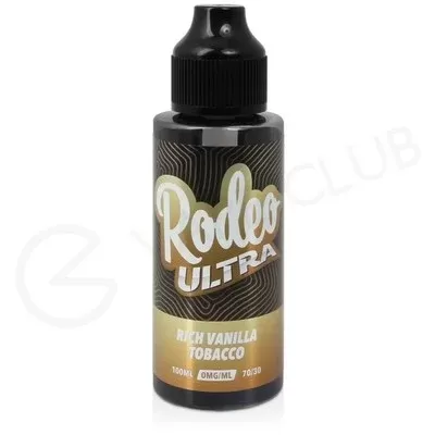 Rich Vanilla Tobacco Shortfill E-Liquid by Rodeo Ultra 100ml