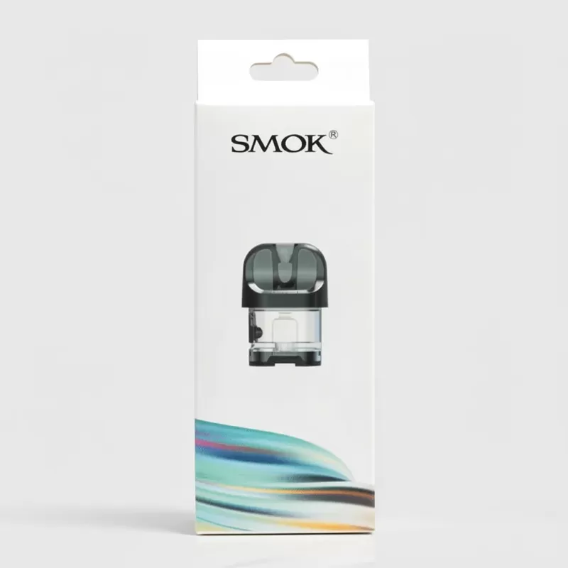 SMOK Novo 4 Replacement Pods – 2mL Side Fill Vape Pods - 2ml Novo 4 Pod - Transparent Black, 2ml Novo 4 Pod - Transparent (8D49DE) - Image 2