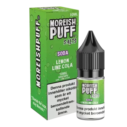 Moreish Puff Soda – Lemon Lime Cola 10mg 10ml – E juice med nikotin