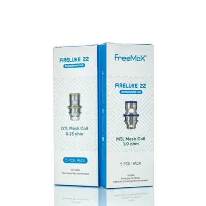 Freemax Fireluke 22 Replacement Coils (Discontinued) - Pack of 5 - 0.5 ohm DTL Mesh
