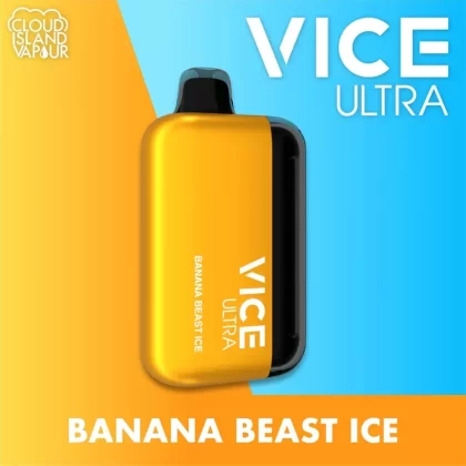 VICE ULTRA 60K Disposable Vape – Banana Beast Ice - Strength#20mg