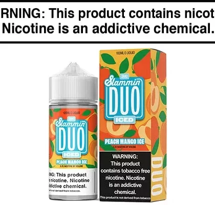 PEACH MANGO ICE BY SLAMMIN DUO 100ML - Vape Product, Vape Product