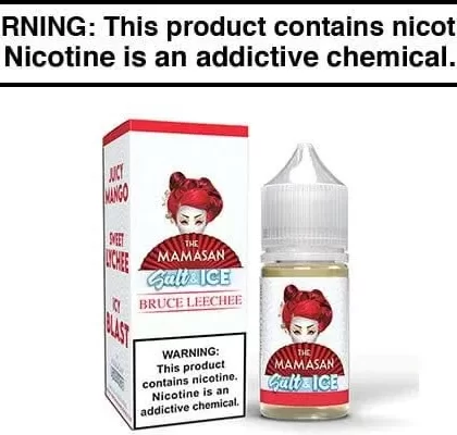 BRUCE LEECHEE ICE BY THE MAMASAN SALTS 30ML - Vapejuice