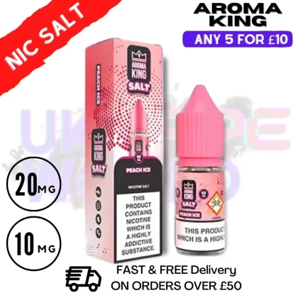 Peach Ice – Aroma King Nic Salt