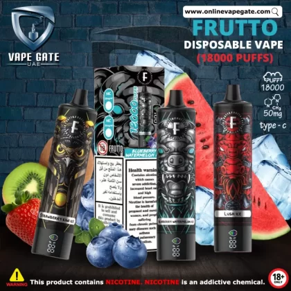 FRUTTO Disposable Vape (18000 Puffs) - 50 mg / Blueberry Ice
