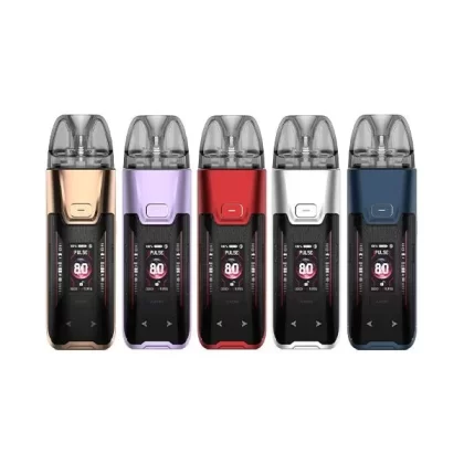 VAPORESSO LUXE XR MAX 2 POD KIT - Color#STORM BLUE>SILVER>RED>IMPERIAL RED LEATHER>FLOWING PURPLE>DARK BLACK LEATHER>BLUE>BLACK