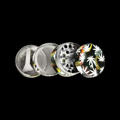 Hemp Leaves 4-Piece Grinder – 12 Pack