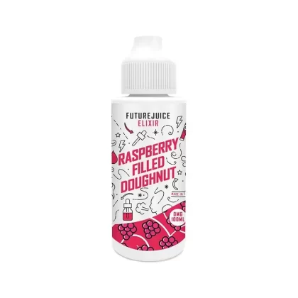 FUTURE JUICE ELIXIRS RASPBERRY FILLED DOUGHNUT 100ML SHORTFILL E-LIQUID